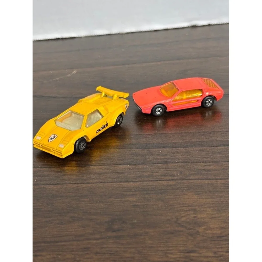 Vintage Matchbox Lamborghini Lot Countach LP 5000S 1985 & Marzal 1969 Diecast